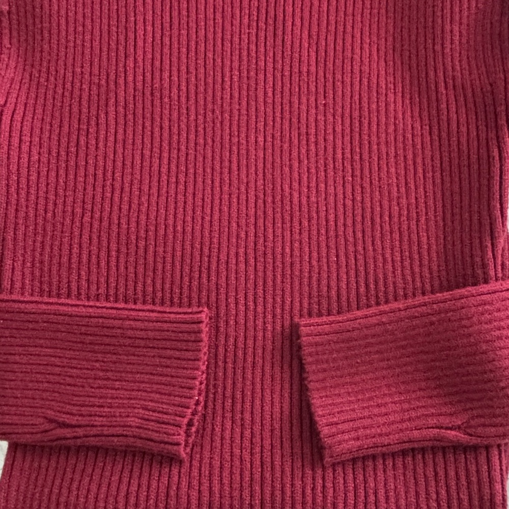Astr the Label "Gwendolyn" Mock Turtleneck Sweater Dress - Wine Size L - Picture 6 of 9
